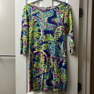 Colorful Lilly Pulitzer 3/4 Sleeve Dress